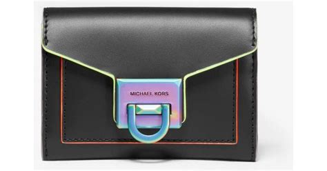 michael kors manhattan contrast-trim wallet|Michael Kors contrast trim wallet.